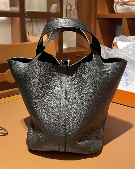 hermes picotin black|hermes picotin tasche.